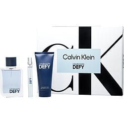 Calvin Klein Defy By Calvin Klein Edt Spray 3.4 Oz & Shower Gel 3.4 Oz & Edt Spray 0.33 O