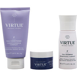 Virtue By Virtue Full Discovery Kit- Volumize & Thicken Shampoo 2 Oz & Conditioner 2 Oz & Treatment Mask