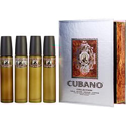 Cubano Variety By Cubano 4 Piece Variety With Cubano Gold, Silver, Bronze & Copper And All Are Edt Spray