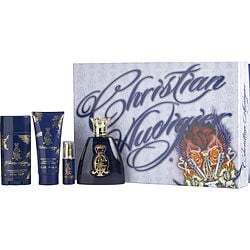 Christian Audigier By Christian Audigier Edt Spray 3.4 Oz & Hair And Body Wash 3 Oz & Deodorant Stick Alcohol Free 2.7 Oz & Edt Spray 0.25 O