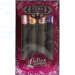 Cuba Latino Variety By Cuba 4 Piece Mini Variety With Cuba Copacabana & Carnaval & Cactus & Maya & All Are Eau De Parfum Spray 1