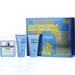Versace Man Eau Fraiche By Gianni Versace Edt Spray 1.7 Oz & Aftershave Balm 1.7 Oz & Shower Gel