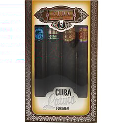 Cuba Latino Variety By Cuba 4 Piece Mini Variety With Cuba Copacabana & Carnaval & Cactus & Maya & All Are Edt Spray 1