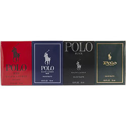 Ralph Lauren Variety By Ralph Lauren 4 Piece Mini Variety With Polo & Polo Blue & Polo Black & Polo Red And All Edt