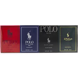 Ralph Lauren Variety By Ralph Lauren 4 Piece Mini Variety With Polo & Polo Blue & Polo Black & Polo Red And All Edt