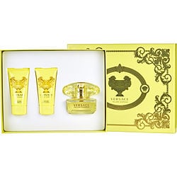 Versace Yellow Diamond By Gianni Versace Edt Spray 1.7 Oz & Body Lotion 1.7 Oz & Shower Gel
