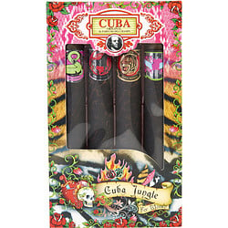 Cuba Variety By Cuba 4 Piece Variety With- JungleHeartbreaker & Tiger & Zebra & Snake And All Are Eau De Parfum Spray 4 X 1