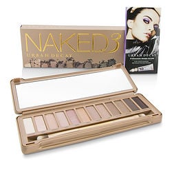 Urban Decay By Urban Decay Naked 3 Eyeshadow Palette: 12X Eyeshadow, 1X Doubled Ended ShadowBlending Brus