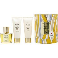Acqua Di Parma Magnolia Nobile By Acqua Di Parma Eau De Parfum Spray 3.4 Oz & Body Cream 2.5 Oz & Bath And Shower Gel