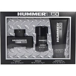 Hummer Black By Hummer Edt Spray 4.2 Oz & Hair And Body Wash 6.7 Oz & Deodorant Stick