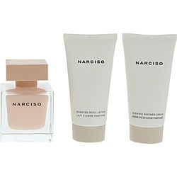 Narciso Rodriguez Narciso Poudree By Narciso Rodriguez Eau De Parfum Spray 1.6 Oz & Body Lotion 1.6 Oz & Shower Gel