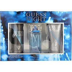 Guess Night By Guess Edt Spray 3.4 Oz & Deodorant Spray 6 Oz & Shower Gel