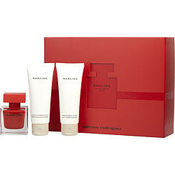 Narciso Rodriguez Narciso Rouge By Narciso Rodriguez Eau De Parfum Spray 1.6 Oz & Body Lotion 2.5 Oz & Shower Gel