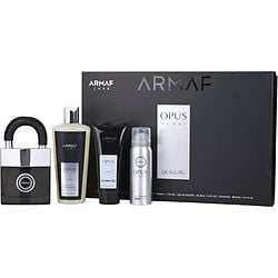 Armaf Opus By Armaf Edt Spray 3.4 Oz & Shower Gel 3.4 Oz & Perfume Body Spray 1.7 Oz & Shampoo