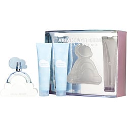 Cloud Ariana Grande By Ariana Grande Eau De Parfum Spray 3.4 Oz & Body Souffle 3.4 Oz & Shower Gel