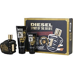 Diesel Spirit Of The Brave By Diesel Edt Spray 4.2 Oz & Shower Gel 3.4 Oz & Shower Gel
