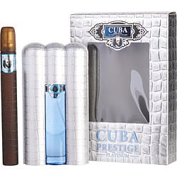 Cuba Prestige Platinum By Cuba Edt Spray 3 Oz & Edt Spray 1