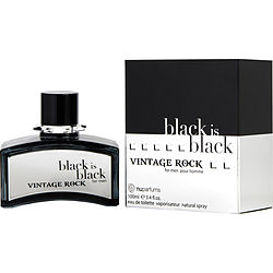 Black Is Black Vintage Rock By Nuparfums Edt Spray