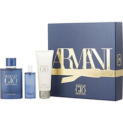 Acqua Di Gio Profondo By Giorgio Armani Eau De Parfum Spray 2.5 Oz & Shower Gel 2.5 Oz & Eau De Parfum Spray