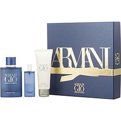 Acqua Di Gio Profondo By Giorgio Armani Eau De Parfum Spray 2.5 Oz & Shower Gel 2.5 Oz & Eau De Parfum Spray