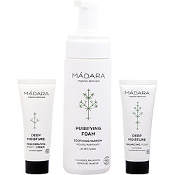 Madara By Madara Become Organic Deep Moisture Starter Set: Moisture Fluid 25Ml + Night Cream 25Ml + Purifying Foam 150Ml
