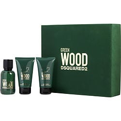 Dsquared2 Wood Green By Dsquared2 Edt Spray 1.7 Oz & Aftershave Balm 1.7 Oz & Shower Gel