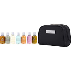 Molton Brown By Molton Brown The Classics Travel Set: Fiery Pink Pepper + Geranium Nefertum + Re-Charge Black Pepper + Heavenly Gingerlily + Orange & Bergamot + Coastal Cypress & Sea Fennel + Tobacco Absolute And All Are Shower Gel 50Ml + Travel Bag
