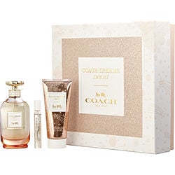 Coach Dreams Sunset By Coach Eau De Parfum Spray 3 Oz & Body Lotion 3.3 Oz & Eau De Parfum Spray 0.25 O