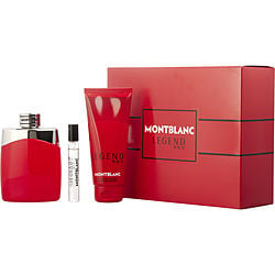Mont Blanc Legend Red By Mont Blanc Eau De Parfum Spray 3.3 Oz & Shower Gel 3.3 Oz & Eau De Parfum Spray 0