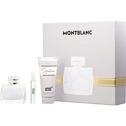 Mont Blanc Signature By Mont Blanc Eau De Parfum Spray 3 Oz & Body Lotion 3.4 Oz & Eau De Parfum 0.25 O