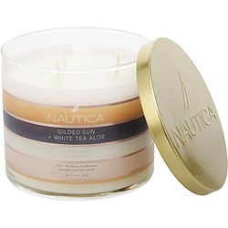 Nautica Gilded Sun & White Tea Aloe By Nautica Candle 1