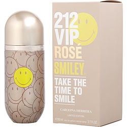 212 Vip Rose Smiley By Carolina Herrera Eau De Parfum Spray 2.7 Oz (Limited Edition)