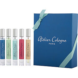 Atelier Cologne Variety By Atelier Cologne 5 Piece Deluxe Discovery Set With Orange Sanguine & Pacific Lime & Lemon Island & Clementine California & Cedre Atlas And All Are Cologne Absolue Spray 0