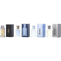 Hugo Variety By Hugo Boss 4 Piece Mens Variety With Boss The Scent Edt & Boss Bottled Tonic Edt & Boss Bottled Infinite Edp & Boss #6 And All Are 0.16 Oz