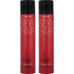 Sexy Hair By Sexy Hair Concepts Big Sexy Hair Spray And Play Volumizing Hair Spray 10 Oz Duo (Packaging May