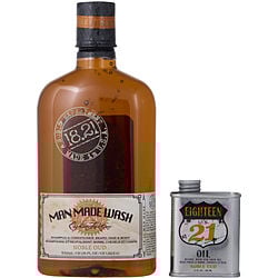 18.21 Man Made By 18.21 Man Made Book Of Good Grooming Volume 5 (Noble Oud Man Made Wash 18 Oz & Oil